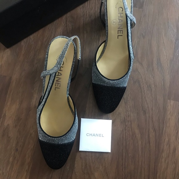 Chanel Glitter Slingback Heel - Picture 3 of 3
